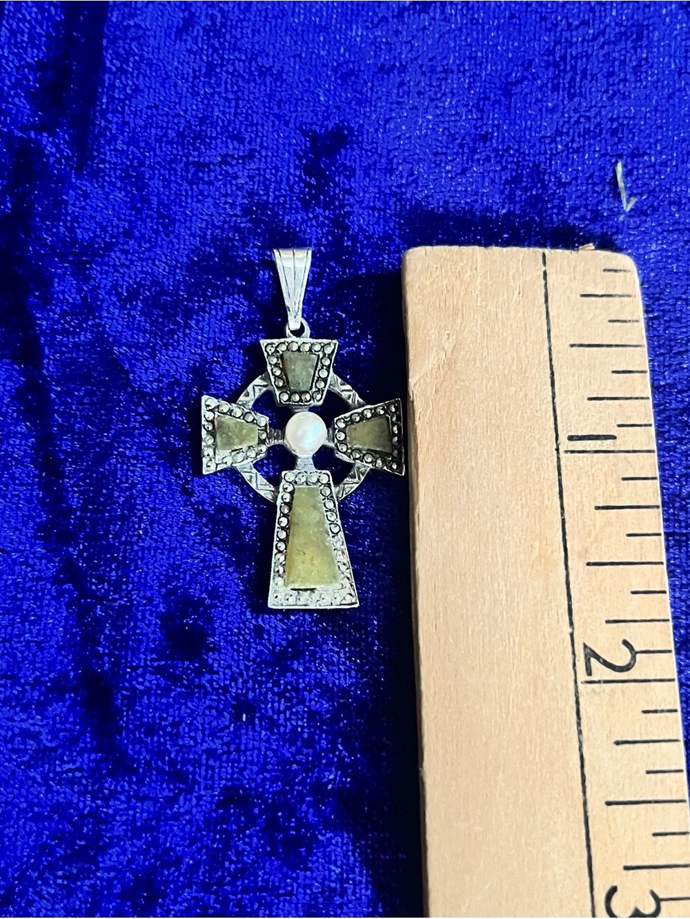 VTG 1978 SS Connemara Celtic Cross Pendant - Picture 3 of 3